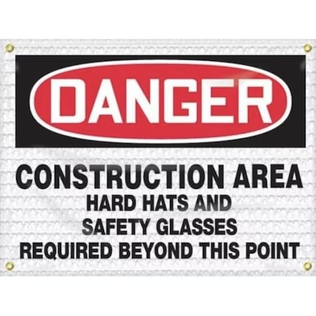 Accuform OSHA DANGER HIGH WIND SAFETY SIGN FMB130 FMB130